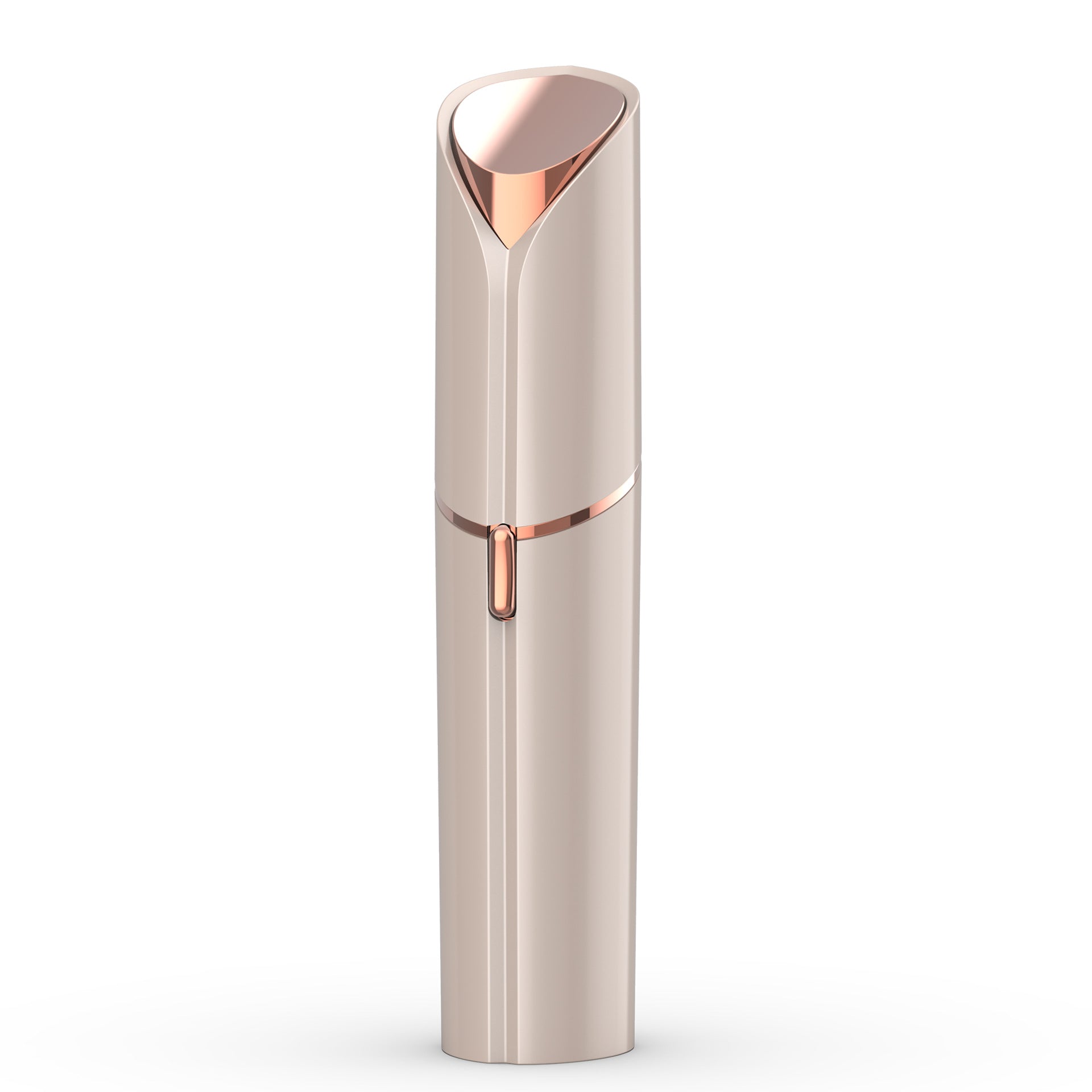 Champagne Gold Mini Lipstick Electric Shaver - USB Rechargeable Facial Hair Remover