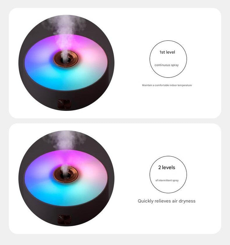 Gray 300ml USB Air Humidifier - Quiet Mini Humidifier for Bedroom, Office, Car