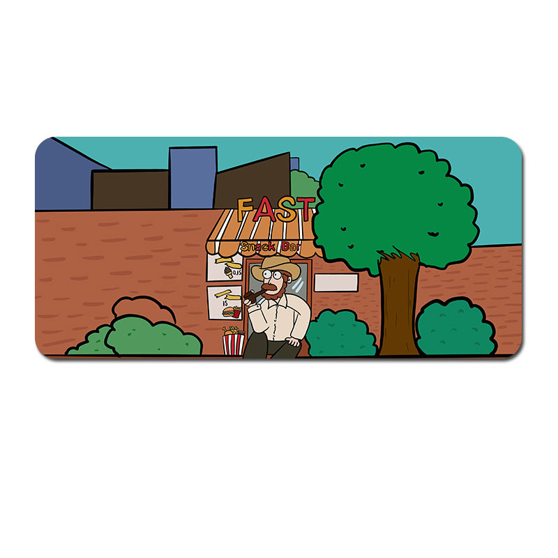 Oversized Cartoon Desk Pad - 80x30x0.4cmcm Mouse Mat, Non-Slip Base (Style 3)