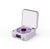 Purple Waves Retro Bluetooth Speaker Clock with Ambient Light Projector