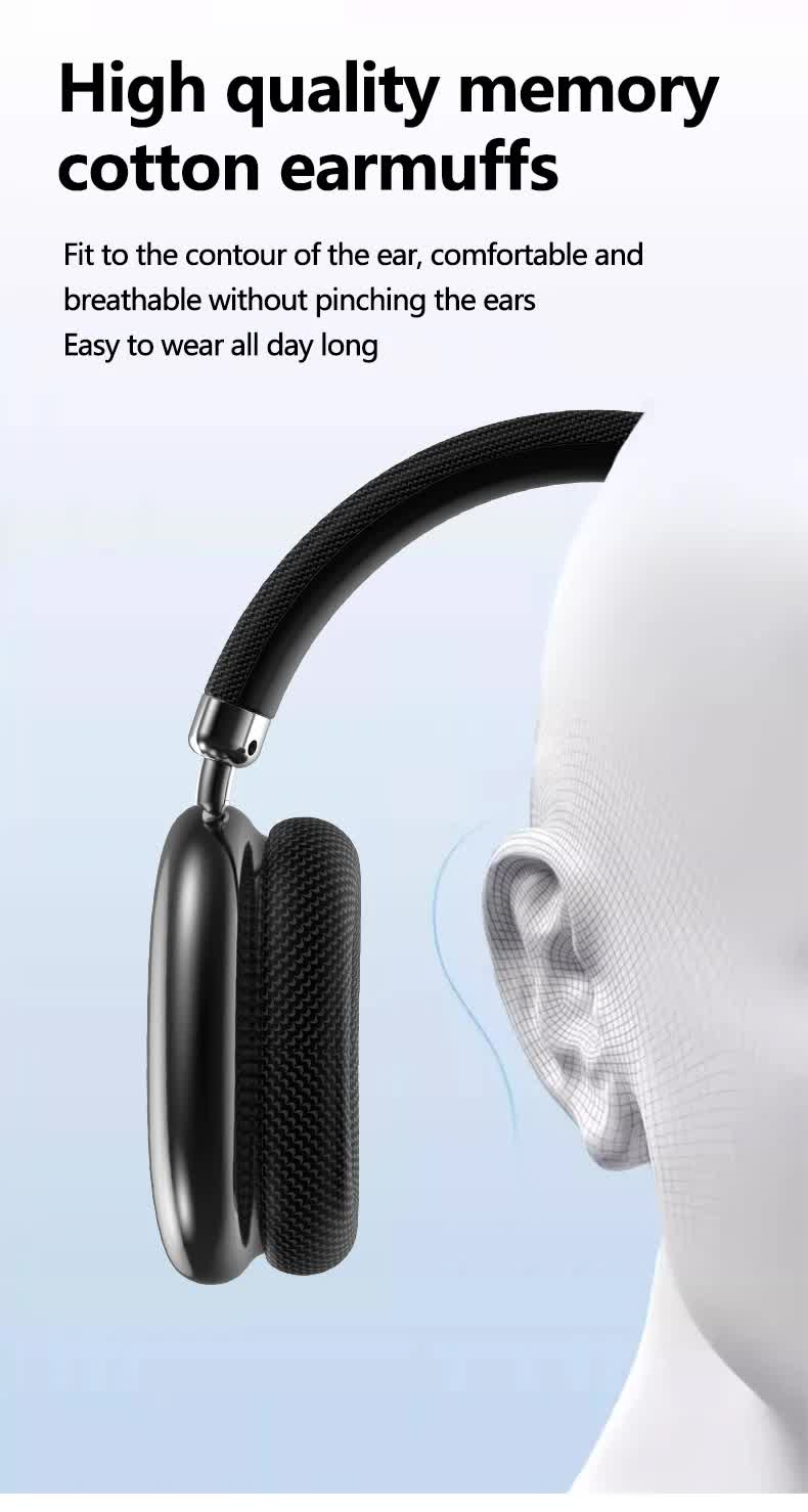 Green Comfortable Over-Ear Headphones - Hi-Fi Sound, Long Battery, Swivel Control