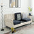 2 Pcs Dark Grey Elegant Polyester Sofa Cover - Full Protection Against Cat Scratches & Wear
