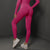 Size S Rose Red Seamless High-Waisted Yoga Pants for Women - Lift Workout Leggings for Running, Gym, and Fitness