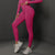 Size M Rose Red Seamless High-Waisted Yoga Pants for Women - Lift Workout Leggings for Running, Gym, and Fitness