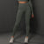 Size L Dark Grey Seamless High-Waisted Yoga Pants for Women - Lift Workout Leggings for Running, Gym, and Fitness