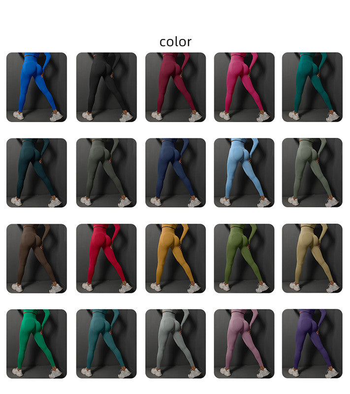 Size L Dark Grey Seamless High-Waisted Yoga Pants for Women - Lift Workout Leggings for Running, Gym, and Fitness