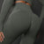 Size M Dark Grey Seamless High-Waisted Yoga Pants for Women - Lift Workout Leggings for Running, Gym, and Fitness