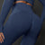 Size M Navy Blue Seamless High-Waisted Yoga Pants for Women - Lift Workout Leggings for Running, Gym, and Fitness