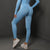 Size M Light Blue Seamless High-Waisted Yoga Pants for Women - Lift Workout Leggings for Running, Gym, and Fitness