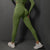 Size M Emerald Green Seamless High-Waisted Yoga Pants for Women - Lift Workout Leggings for Running, Gym, and Fitness
