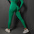 Size M Bright Green Seamless High-Waisted Yoga Pants for Women - Lift Workout Leggings for Running, Gym, and Fitness