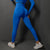 Size M Bright Blue Seamless High-Waisted Yoga Pants for Women - Lift Workout Leggings for Running, Gym, and Fitness