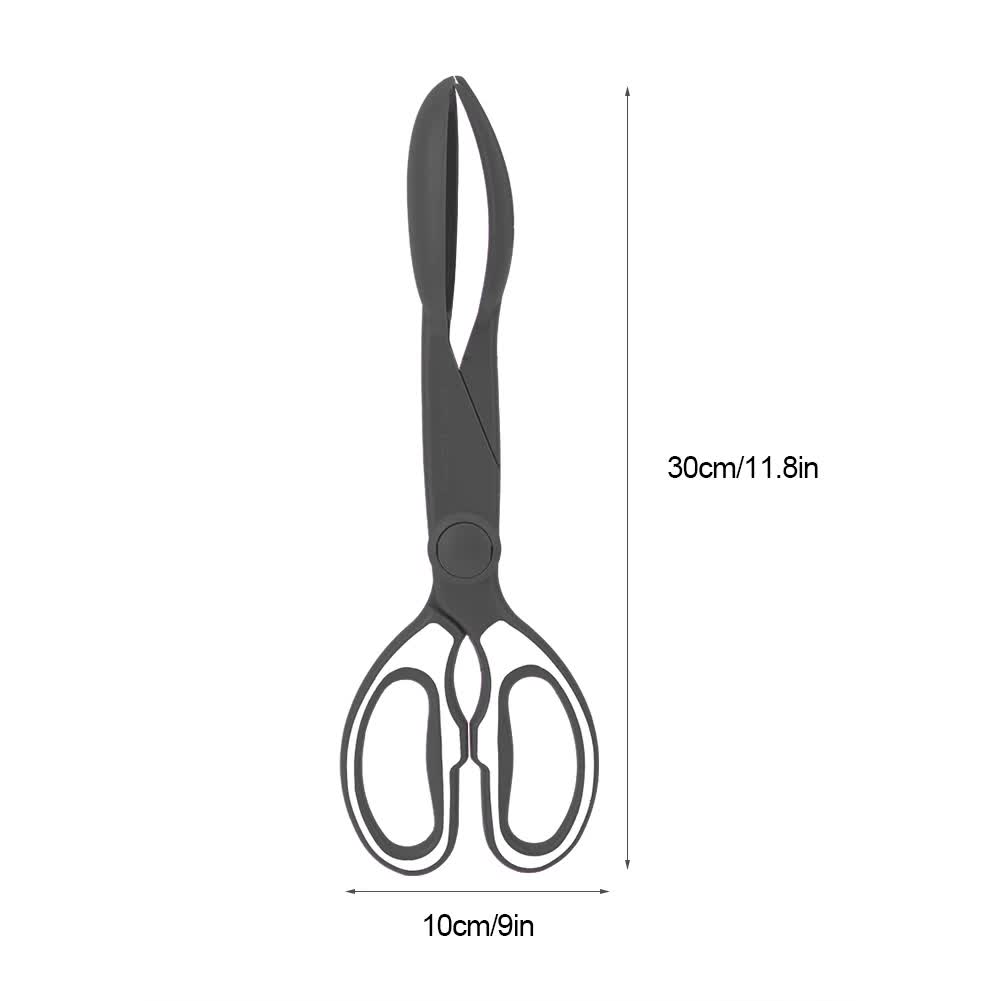 2 Pcs Black Pet Poop Scooper with Long Handle - Durable Plastic Waste Picker for Dogs and Cats