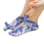 2 Pairs Light Green Tie-Dye Non-Slip Yoga Socks for Women - Five-Toe Cotton Blend Socks for Pilates and Indoor Sports