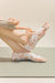 2 Pairs Pink Tie-Dye Non-Slip Yoga Socks for Women - Five-Toe Cotton Blend Socks for Pilates and Indoor Sports