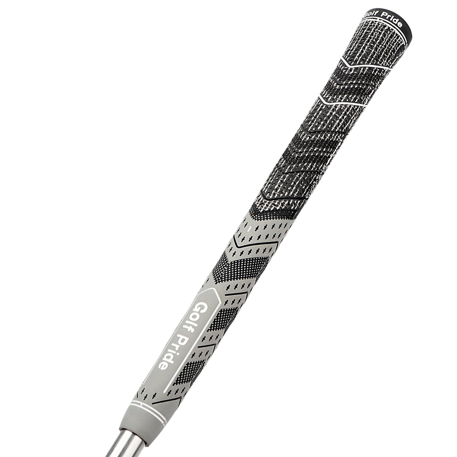 2 Pcs Grey MCC PLUS4 Midsize Golf Grip - Rubber and Cotton Thread Hybrid, 265 mm, 72g, Core 60