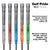2 Pcs Grey MCC PLUS4 Midsize Golf Grip - Rubber and Cotton Thread Hybrid, 265 mm, 72g, Core 60