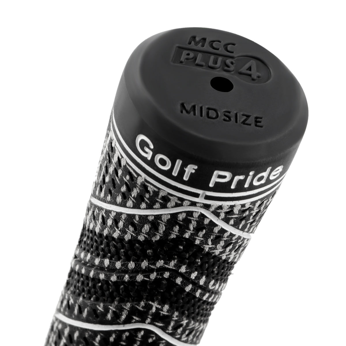 2 Pcs Red MCC PLUS4 Midsize Golf Grip - Rubber and Cotton Thread Hybrid, 265 mm, 72g, Core 60