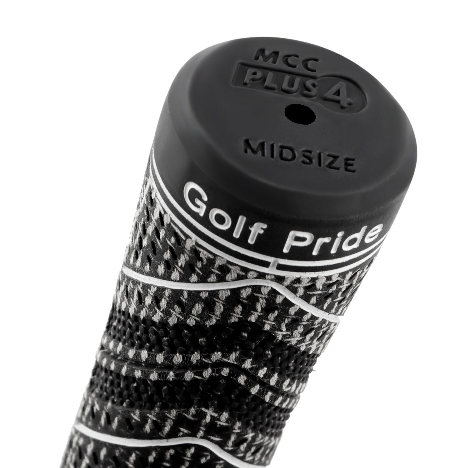 2 Pcs Orange MCC PLUS4 Midsize Golf Grip - Rubber and Cotton Thread Hybrid, 265 mm, 72g, Core 60