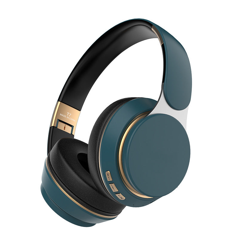 Dark Green Wireless Bluetooth Headphones with Noise Reduction - Heavy Bass, Long Battery Life, TF Card Support