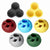 Grey Ball and Black Mold Pet Treat Dispensing Ball and Molding Set - Silicone Dog Chew Toy for Teeth Cleaning and Boredom Relief