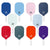 Light Blue Fiberglass Pickleball Paddle - Lightweight 215g with Anti-Slip TPU Grip for Outdoor Sports