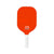 Orange Fiberglass Pickleball Paddle - Lightweight 215g with Anti-Slip TPU Grip for Outdoor Sports