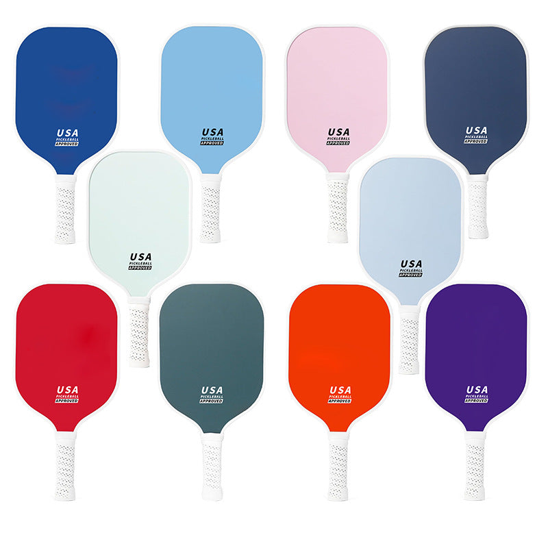 Blue Fiberglass Pickleball Paddle - Lightweight 215g with Anti-Slip TPU Grip for Outdoor Sports