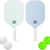 Green Fiberglass Pickleball Paddle - Lightweight 215g with Anti-Slip TPU Grip for Outdoor Sports