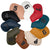 White Golf Iron Head Covers Set of 10 - Waterproof PU Leather Club Protectors with Embroidered Numbers (3-9, P, A, S)