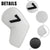 White Golf Iron Head Covers Set of 10 - Waterproof PU Leather Club Protectors with Embroidered Numbers (3-9, P, A, S)