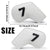 Red Golf Iron Head Covers Set of 10 - Waterproof PU Leather Club Protectors with Embroidered Numbers (3-9, P, A, S)