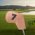 Khaki Golf Iron Head Covers Set of 10 - Waterproof PU Leather Club Protectors with Embroidered Numbers (3-9, P, A, S)