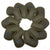 Gray Green Golf Iron Head Covers Set of 10 - Waterproof PU Leather Club Protectors with Embroidered Numbers (3-9, P, A, S)