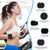 Red Adjustable Silicone Wrist & Ankle Weights - 2lb Pair (900g) | Comfortable Fitness Resistance Bands for Workout, Running, Training
