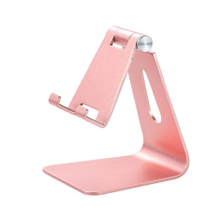 2 Pcs Pink Foldable Aluminum Alloy Phone &amp; Tablet Stand - Adjustable Portable Desktop Holder