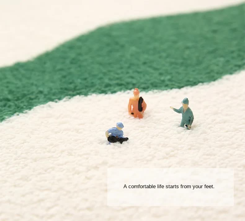 2 Pcs Dark Red And White Foot-Shaped Plush Bath Mat - Non-Slip Absorbent Bathroom Rug for Bedroom and Doorway (50x80cm)