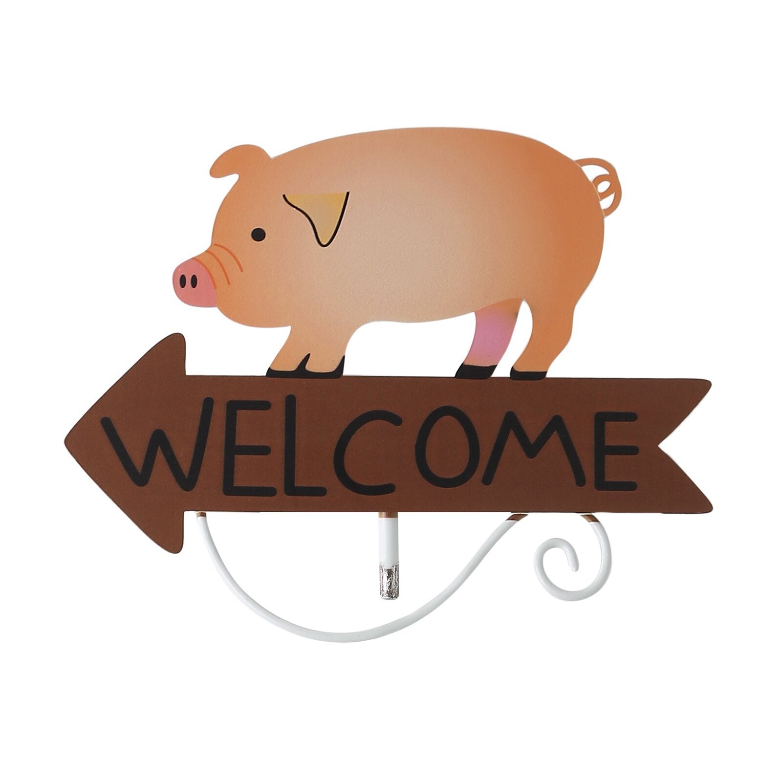 Black And White Cow Pattern Charming Metal Garden Stakes | Welcome Yard & Lawn Decor