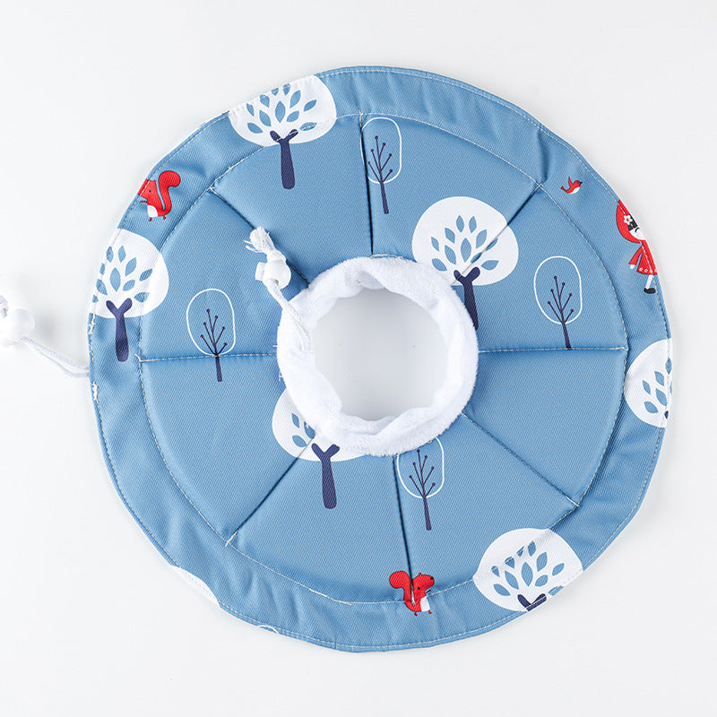 2 Pcs Size S Blue Comfortable Pet Recovery Collar | Waterproof Anti-Lick Collar for Cats & Dogs