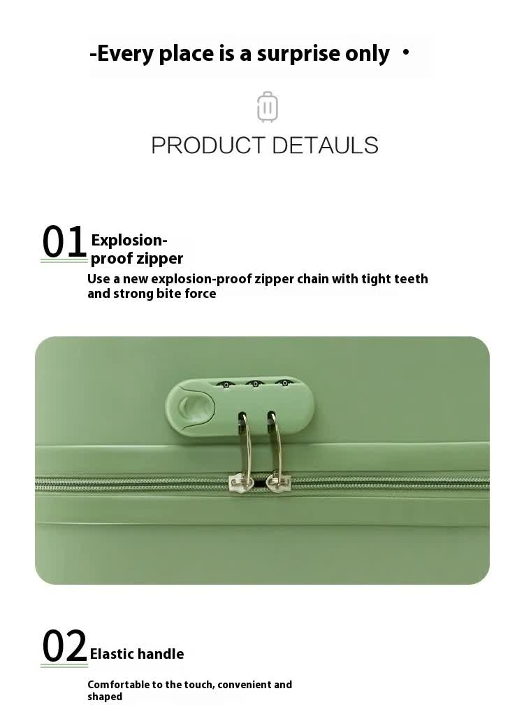 Green Compact 18-Inch Carry-On Suitcase | Lightweight ABS Hardside Spinner Luggage