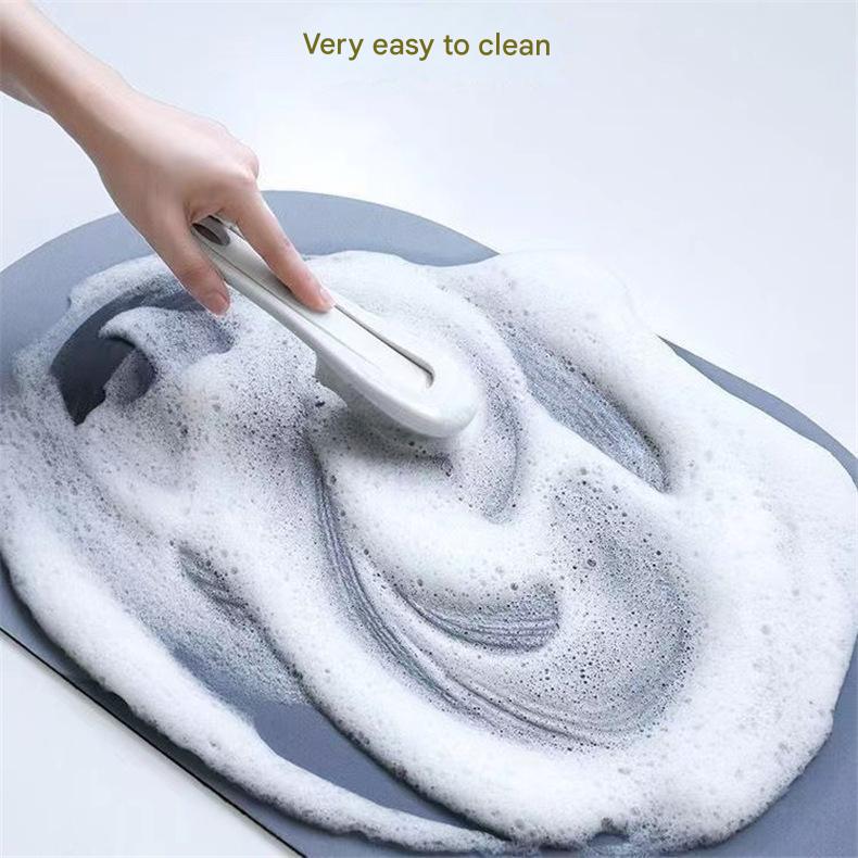 Style 5 Black And Blue Absorbent Diatomaceous Earth Pet Feeding Mat - Non-Slip & Quick Dry Placemat (50x80cm)