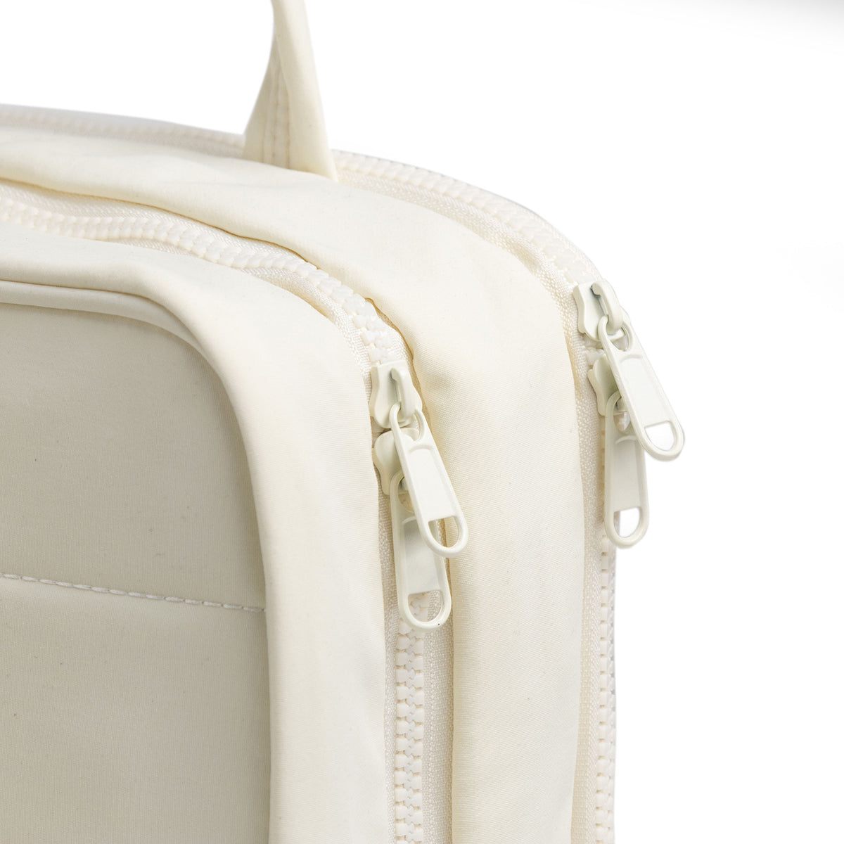 Size M Beige Quilted Hanging Toiletry Bag with Jewelry Organizer - Travel Cosmetic Case(28*12*20)