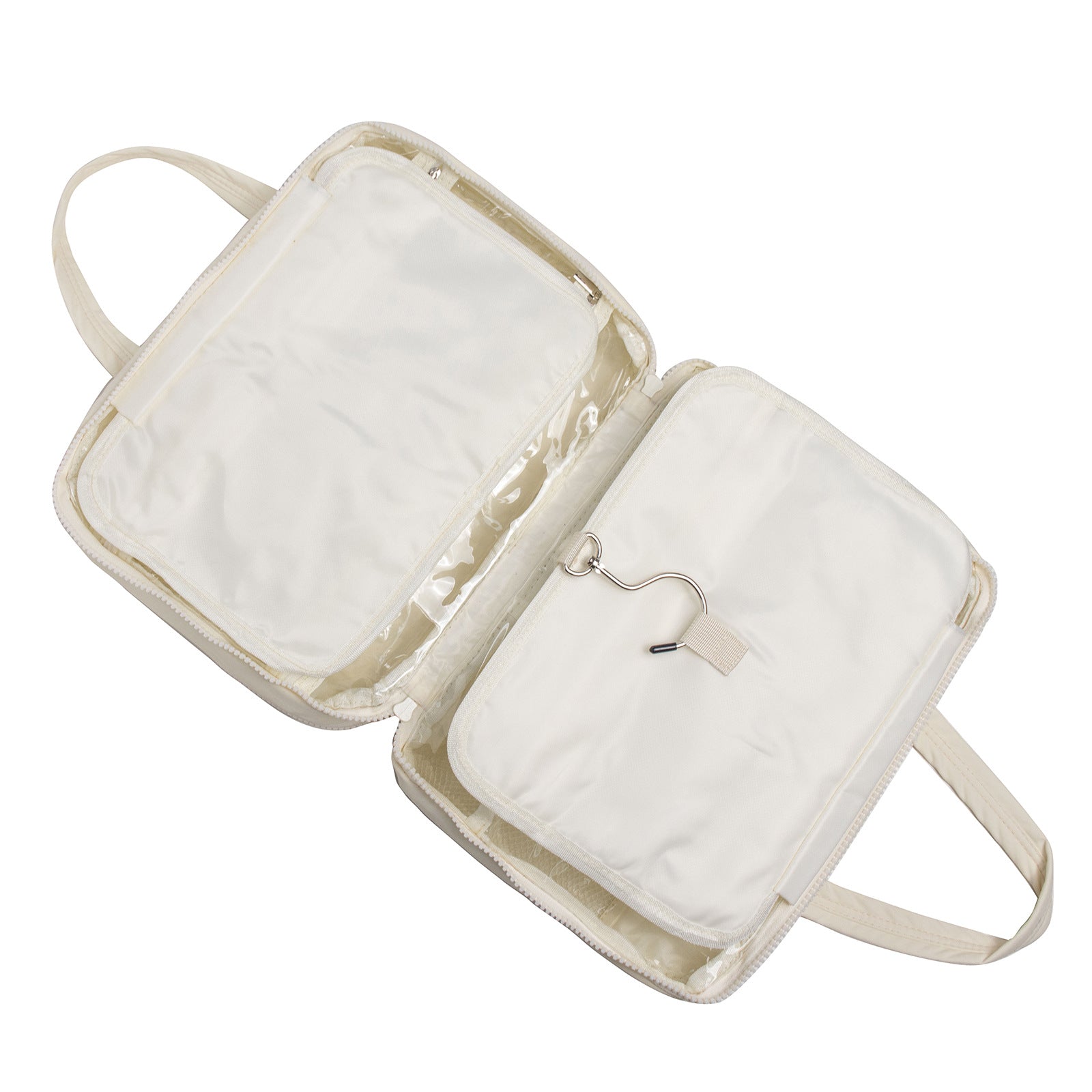 Size L Black Quilted Hanging Toiletry Bag with Jewelry Organizer - Travel Cosmetic Case(31*12*23)