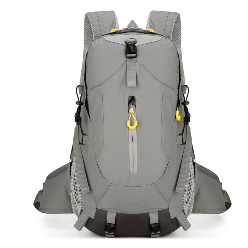 Grey Lightweight 30L Hiking Backpack - Water-Resistant Outdoor Daypack for Trekking &amp; Travel