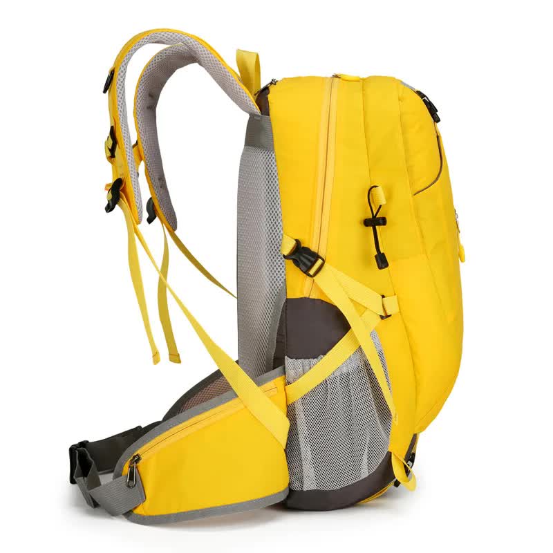 Yellow Lightweight 30L Hiking Backpack - Water-Resistant Outdoor Daypack for Trekking & Travel