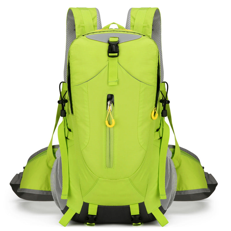 Green Lightweight 30L Hiking Backpack - Water-Resistant Outdoor Daypack for Trekking &amp; Travel