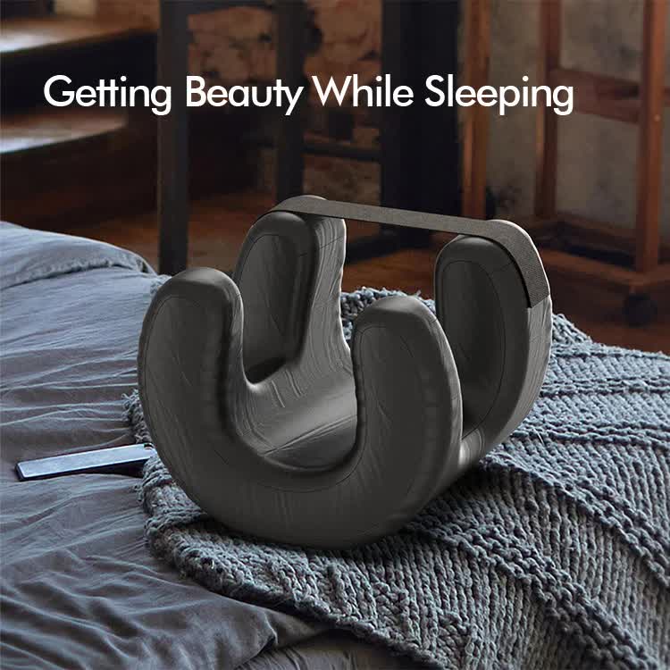 Gold Beauty Sleep Pillow - Contoured Memory Foam Pillow for Face & Neck Support