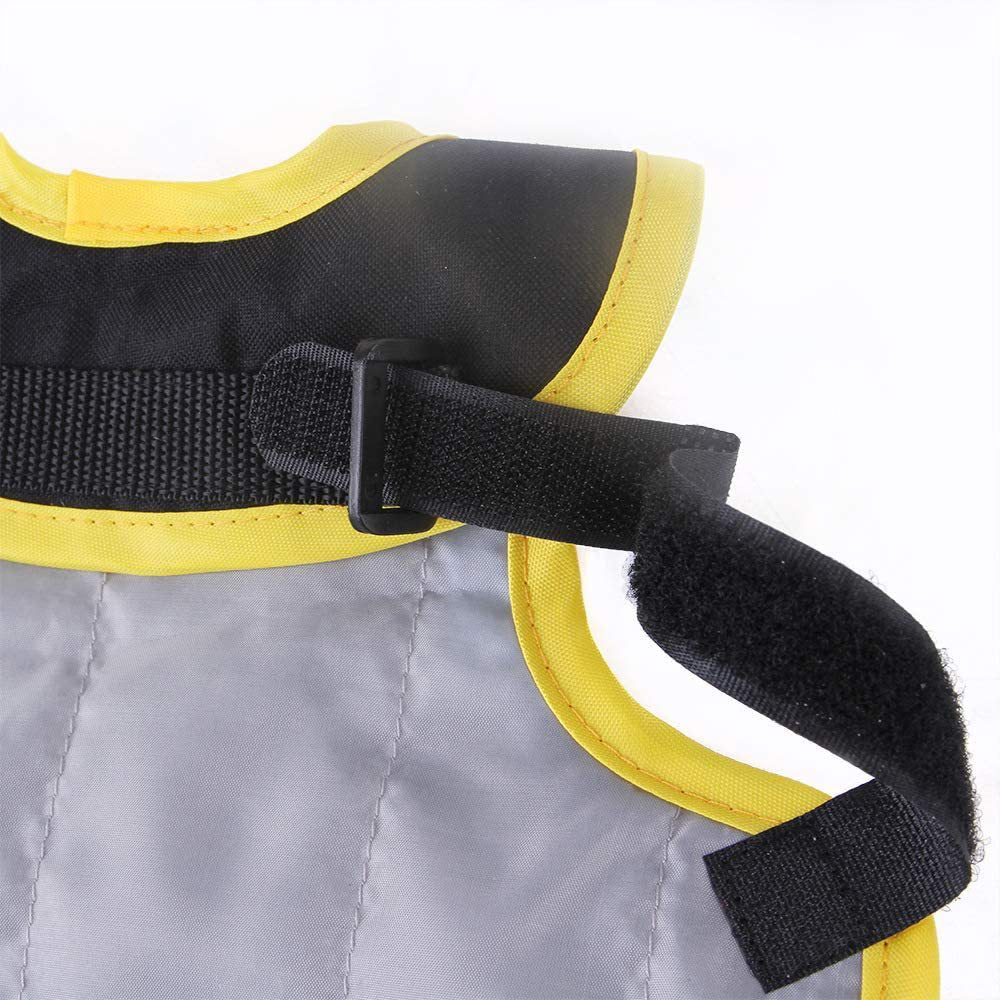 4 Pcs Black High Visibility Chicken & Duck Safety Vest - Reflective Poultry Jacket