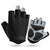 L Black Men's Summer Cycling Gloves - Breathable Half-Finger Non-Slip Fitness Training Gloves for Weightlifting