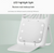 Green Portable Handheld Fan with Makeup Mirror - USB Rechargeable 3-Speed Mini Fan for Summer Cooling